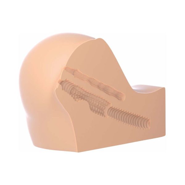 PDX Fuck Me Silly To Go Petite Fantasy Bubble Butt Dual Entry Stroker Beige - Image 7
