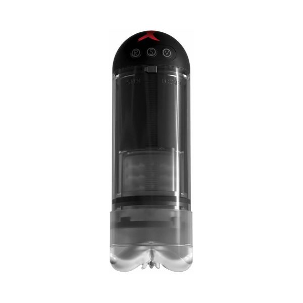 PDX Elite Extender Pro Rechargeable Vibrating Penis Pump Clear/Black - Image 2