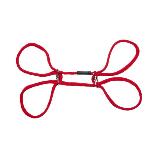 Japanese Style Bondage - 100% Cotton Wrist or Ankle Cotton Cuffs Red - Image 5