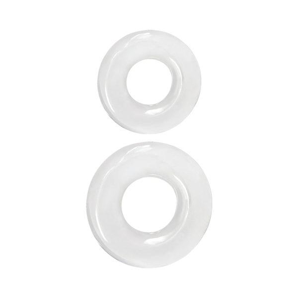 Renegade Double Stack Cock Rings 2-Pack Clear - Image 2