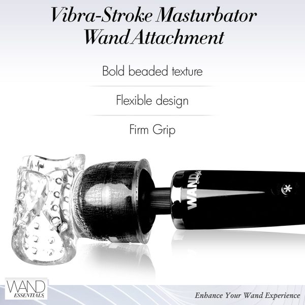 Wand Essentials Vibra-Stroke Wrapped Wand Attachment - Image 8