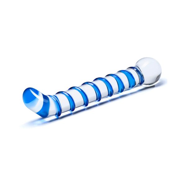 Glas Mr. Swirly 6.5 in. G-Spot Glass Dildo - Image 3