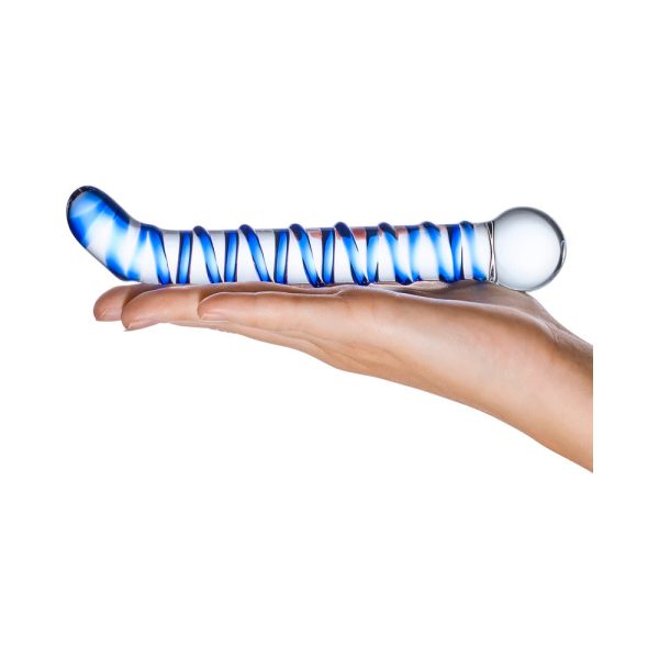 Glas Mr. Swirly 6.5 in. G-Spot Glass Dildo - Image 5