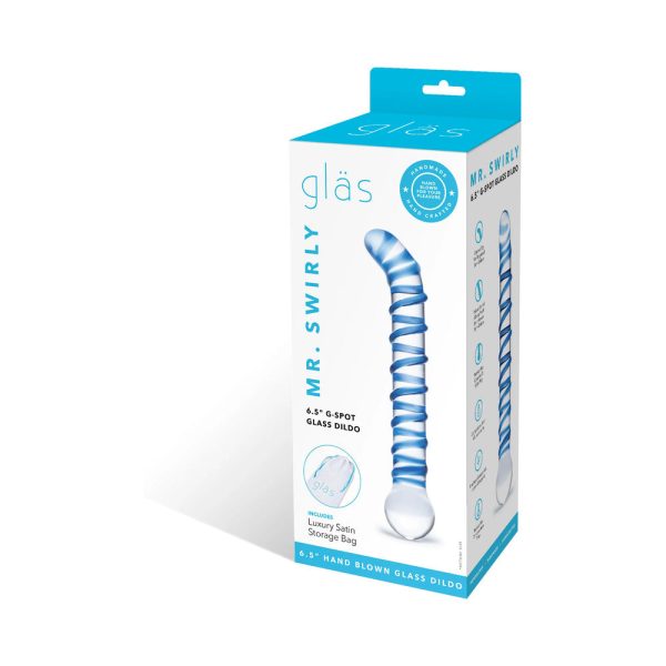 Glas Mr. Swirly 6.5 in. G-Spot Glass Dildo - Image 8