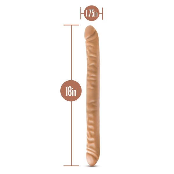 Dr. Skin 18 in. Double Dildo Tan - Image 4