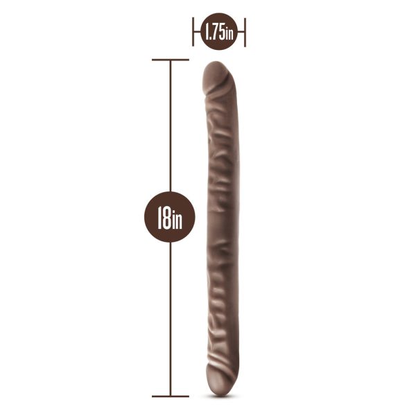 Dr. Skin 18 in. Double Dildo Brown - Image 4
