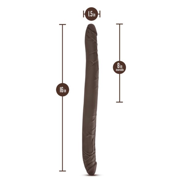Dr. Skin 16 in. Double Dildo Brown - Image 5