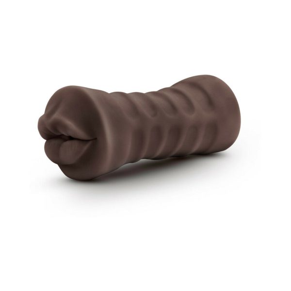 Hot Chocolate Renee Oral Stroker with Bullet Vibrator Brown - Image 3