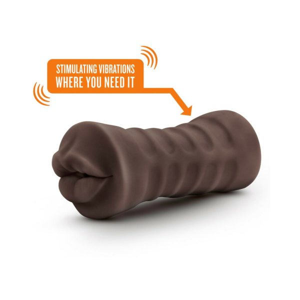 Hot Chocolate Renee Oral Stroker with Bullet Vibrator Brown - Image 4