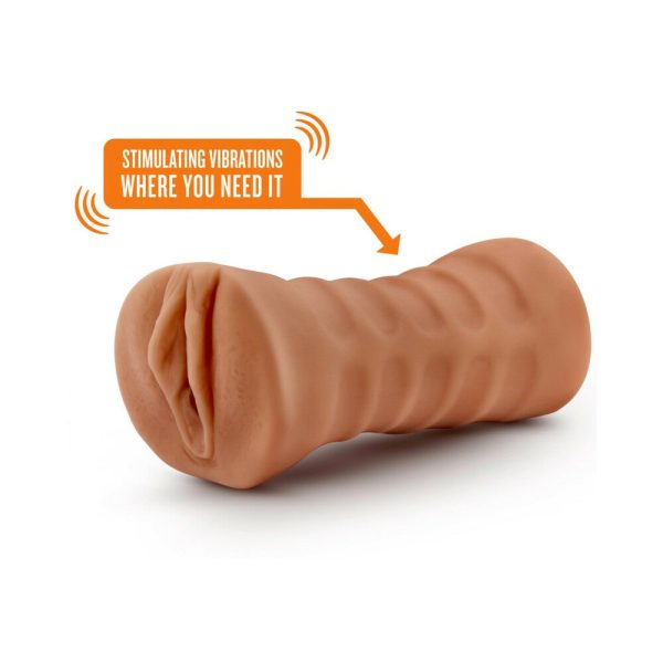M for Men Julieta Vagina Stroker with Bullet Vibrator Tan - Image 4