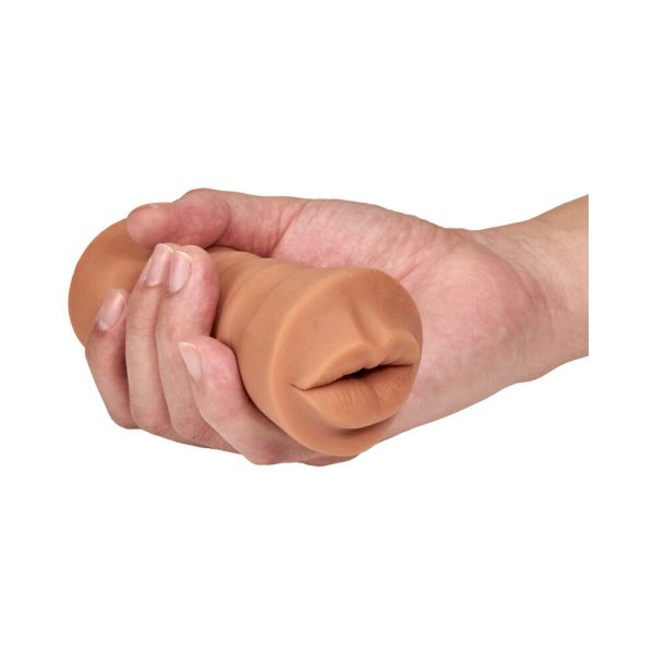 M for Men Isabella Oral Stroker with Bullet Vibrator Tan - Image 5