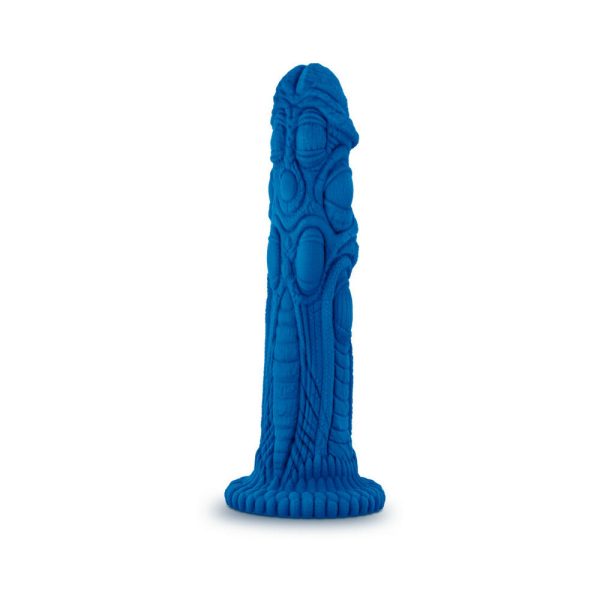 The Realm Draken 7.5 in. Silicone Lock On Fantasy Dildo Blue - Image 3
