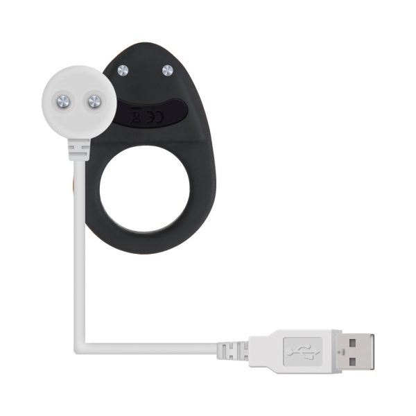 Zero Tolerance Night Rider Rechargeable Vibrating Silicone Cockring Black - Image 6