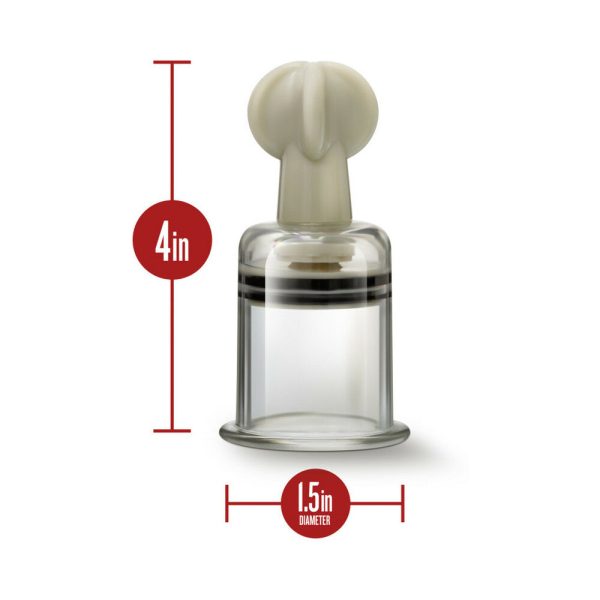 Temptasia Clit and Nipple Twist Suckers 2-Piece Set Large Clear - Image 5