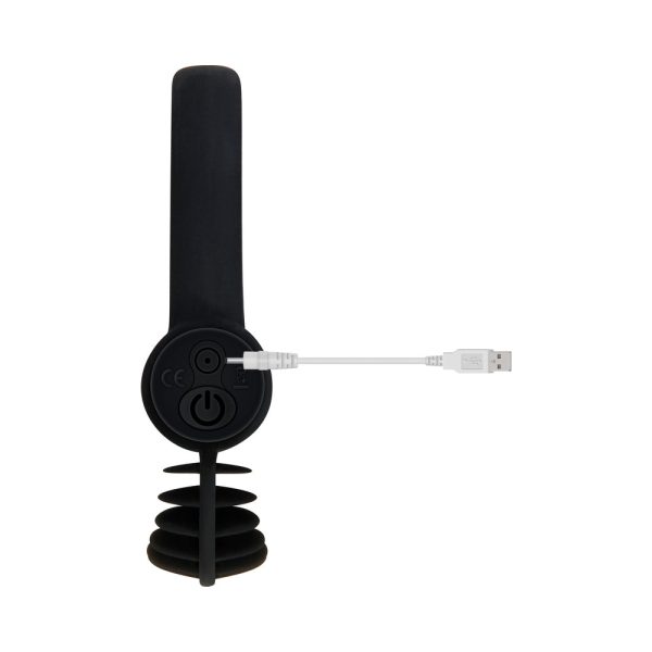 Zero Tolerance Bell Ringer Rechargeable Vibrating Flicking Silicone Cockring Black - Image 9