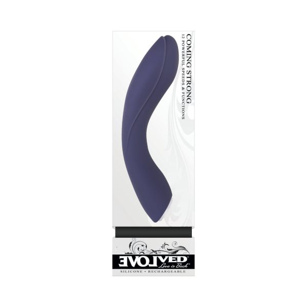 Evolved Coming Strong Rechargeable Silicone G-Spot Vibrator Purple - Image 8