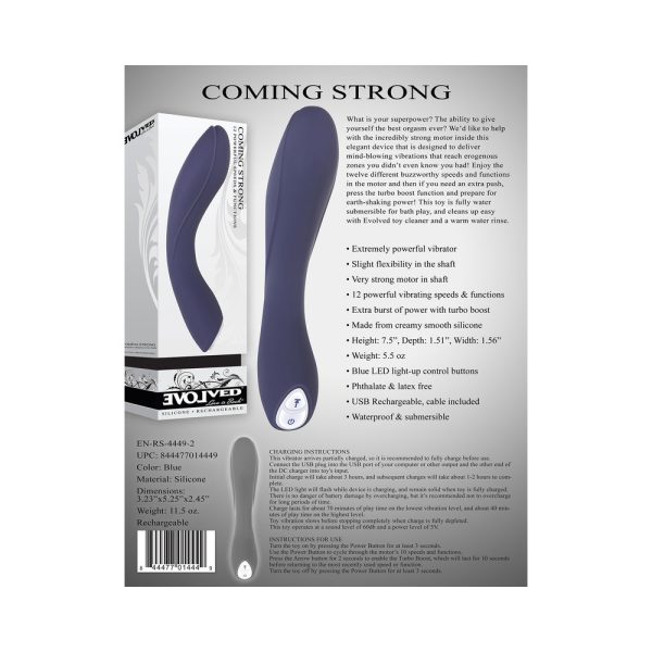 Evolved Coming Strong Rechargeable Silicone G-Spot Vibrator Purple - Image 10