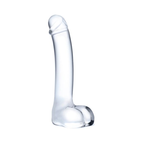 Glas 7 in. Realistic Curved Glass G-Spot Dildo - Image 2