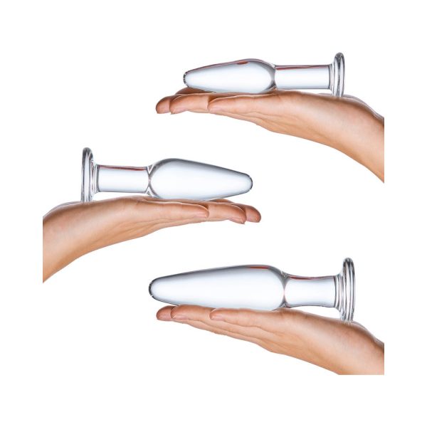 Glas 3-Piece Glass Anal Plug Training Set - Image 5