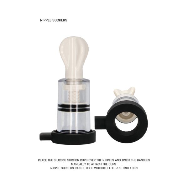 ElectroShock Remote-Controlled E-Stimulation Nipple Suckers White - Image 8