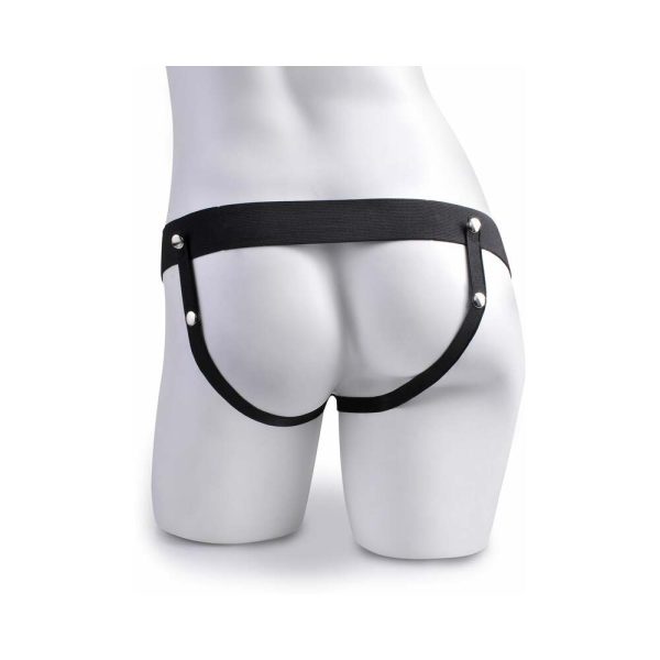 Fetish Fantasy Series Vibrating 8 in. Hollow Strap-On With Balls Brown/Black - Image 6