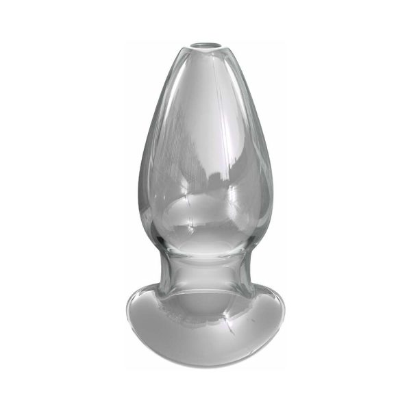 Anal Fantasy Elite Collection Mega Anal Gaper Glass Tunnel Plug Clear - Image 2
