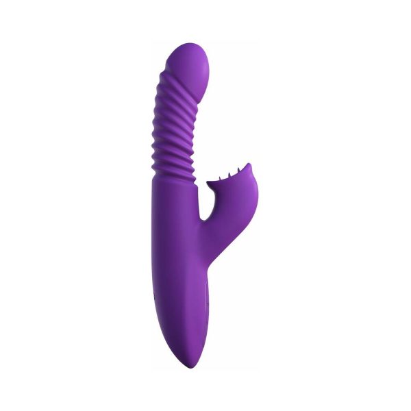 Fantasy For Her Rechargeable Silicone Ultimate Thrusting Clit Stimulate-Her Purple - Image 2