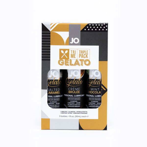 JO Tri Me Triple Pack Gelato Flavored Water-Based Lubricant 3-Pack - Image 5