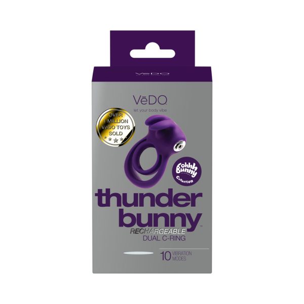 VeDo Thunder Bunny Rechargeable Dual C Ring Purple - Image 5