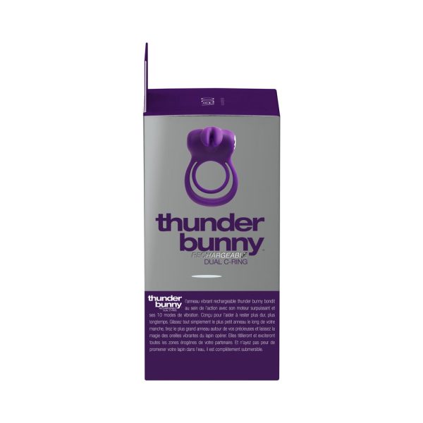 VeDo Thunder Bunny Rechargeable Dual C Ring Purple - Image 6