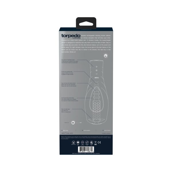 VeDo Torpedo Vibrating Stroker Black - Image 8