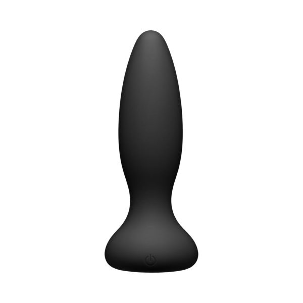 A-Play Vibe Adventurous Rechargeable Silicone Anal Plug with Remote Black - Image 2