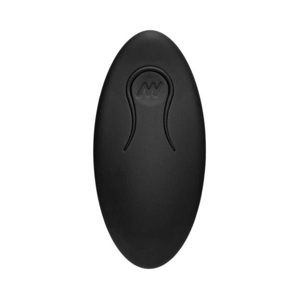A-Play Vibe Adventurous Rechargeable Silicone Anal Plug with Remote Black - Image 3