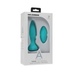 A-Play Thrust Adventurous Rechargeable Silicone Anal Plug with Remote Teal