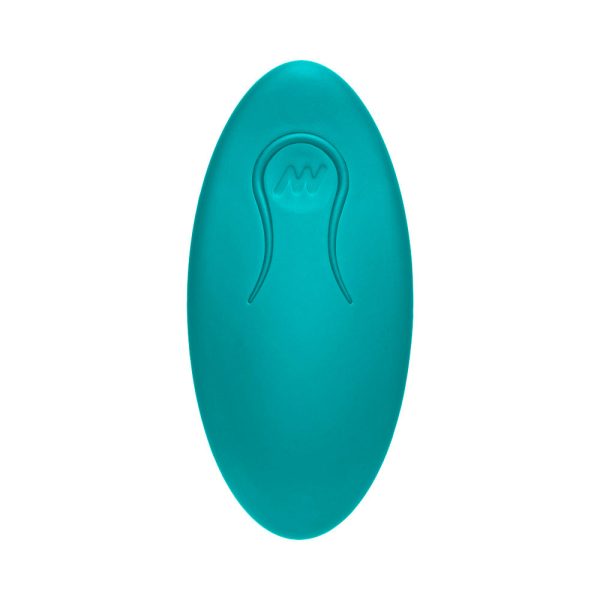 A-Play Thrust Adventurous Rechargeable Silicone Anal Plug with Remote Teal - Image 3