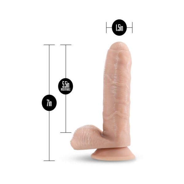 Loverboy Tony The Waiter Realistic 7 in. Dildo with Balls Beige - Image 6