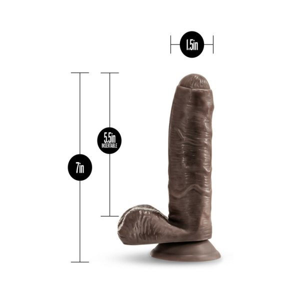 Loverboy Pierre The Chef Realistic 7 in. Dildo with Balls Brown - Image 7