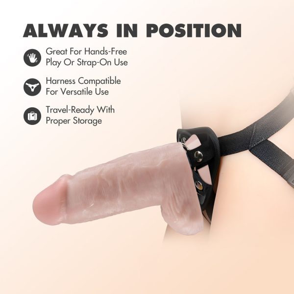 Dr. Skin Dr. Chubbs Realistic 10 in. Dildo with Balls Beige - Image 9