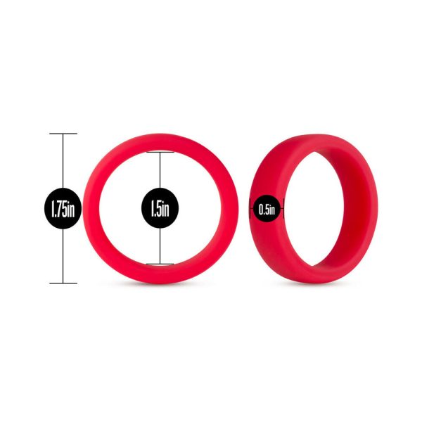 Performance Silicone Go Pro Cock Ring Red - Image 4