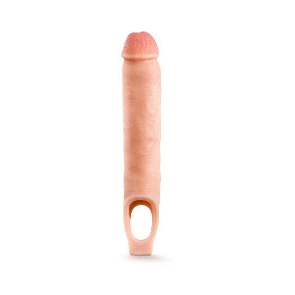 Performance Plus 11.5 in. Silicone Cock Sheath Penis Extender Sling Beige - Image 2