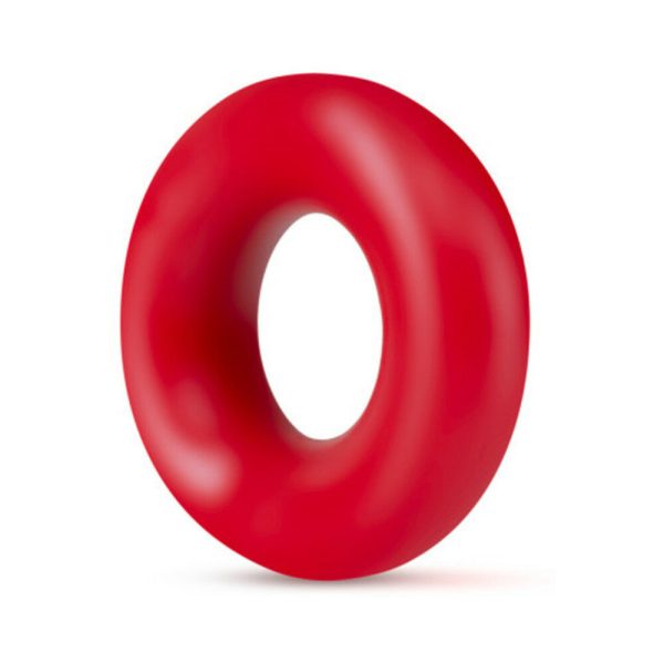 Stay Hard Donut Rings Cockring 2-Pack Red - Image 3
