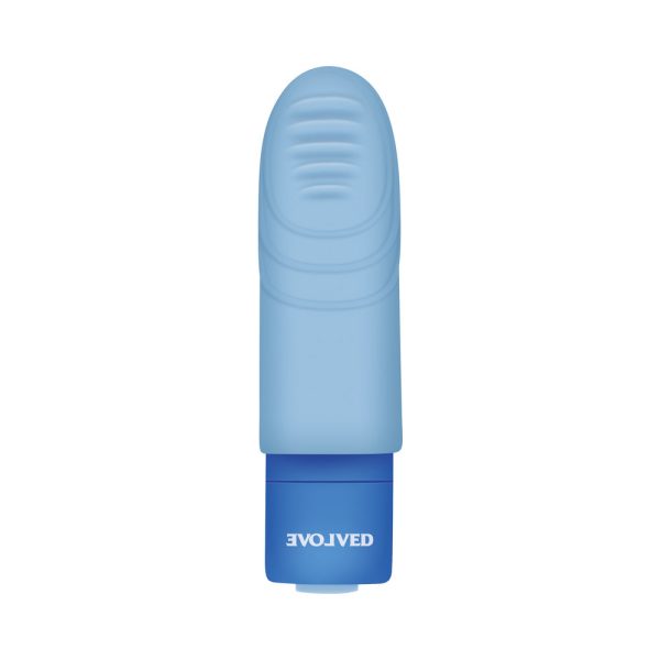 Evolved Fingerlicious Rechargeable Silicone Finger Vibrator Blue - Image 9