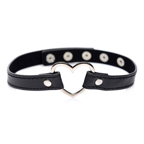Master Series Dark Heart Chrome Heart Choker Black - Image 2