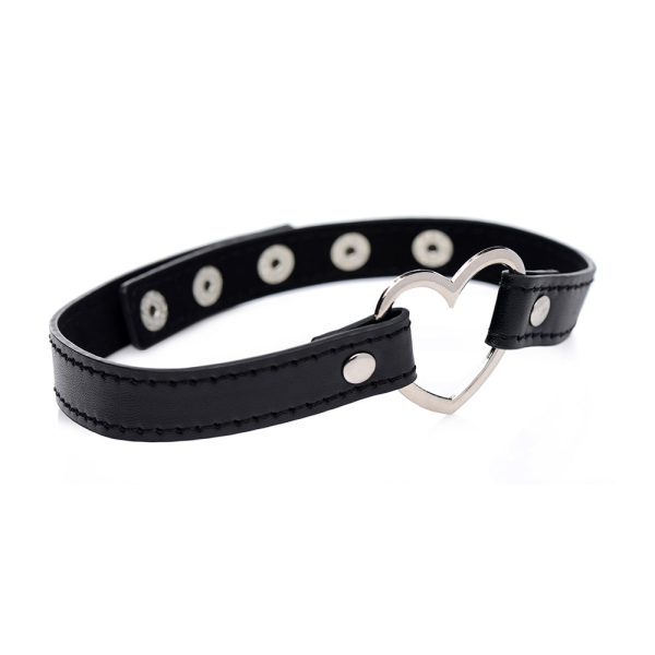 Master Series Dark Heart Chrome Heart Choker Black - Image 3