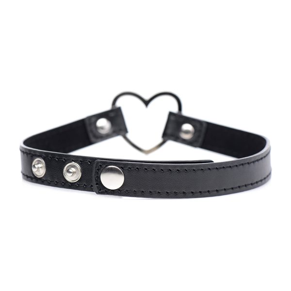 Master Series Dark Heart Chrome Heart Choker Black - Image 4