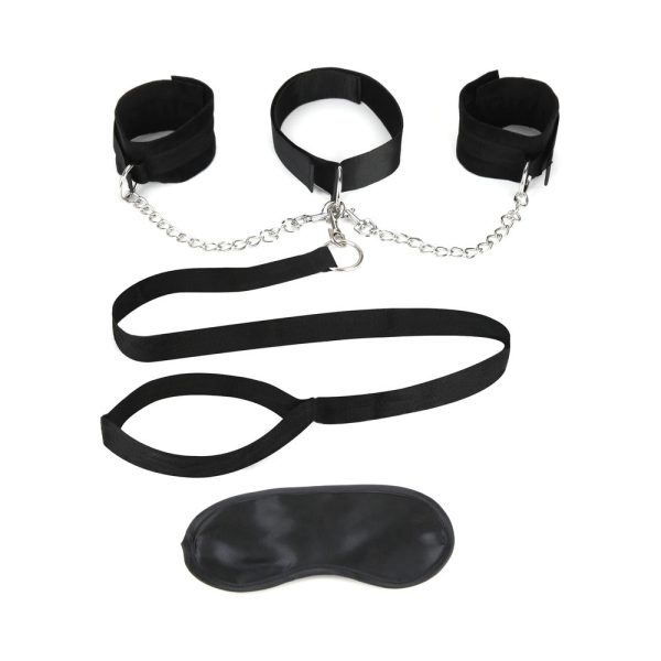 Lux Fetish Collar Cuffs & Leash Set - Image 2