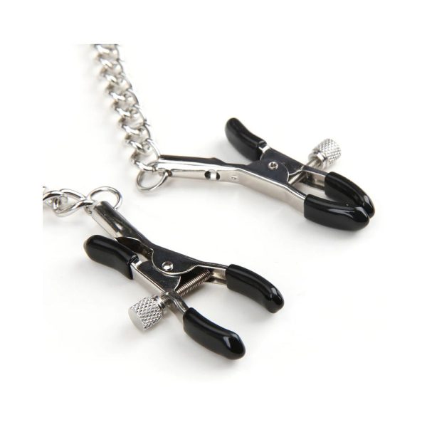 Lux Fetish Collar & Nipple Clamps with Adjustable Pressure - Image 3