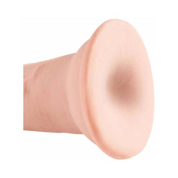 King Cock Plus 5 in. Triple Density Cock Realistic Dildo With Suction Cup Beige - Image 6