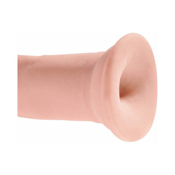 King Cock Plus 9 in. Triple Density Cock Realistic Dildo With Suction Cup Beige - Image 6