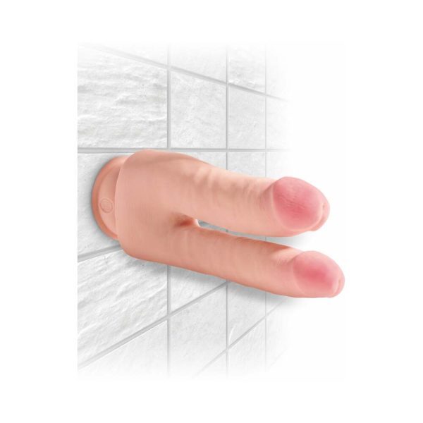 King Cock Plus Triple Density Double Penetrator 9.5 in. Realistic Dildo Beige - Image 7